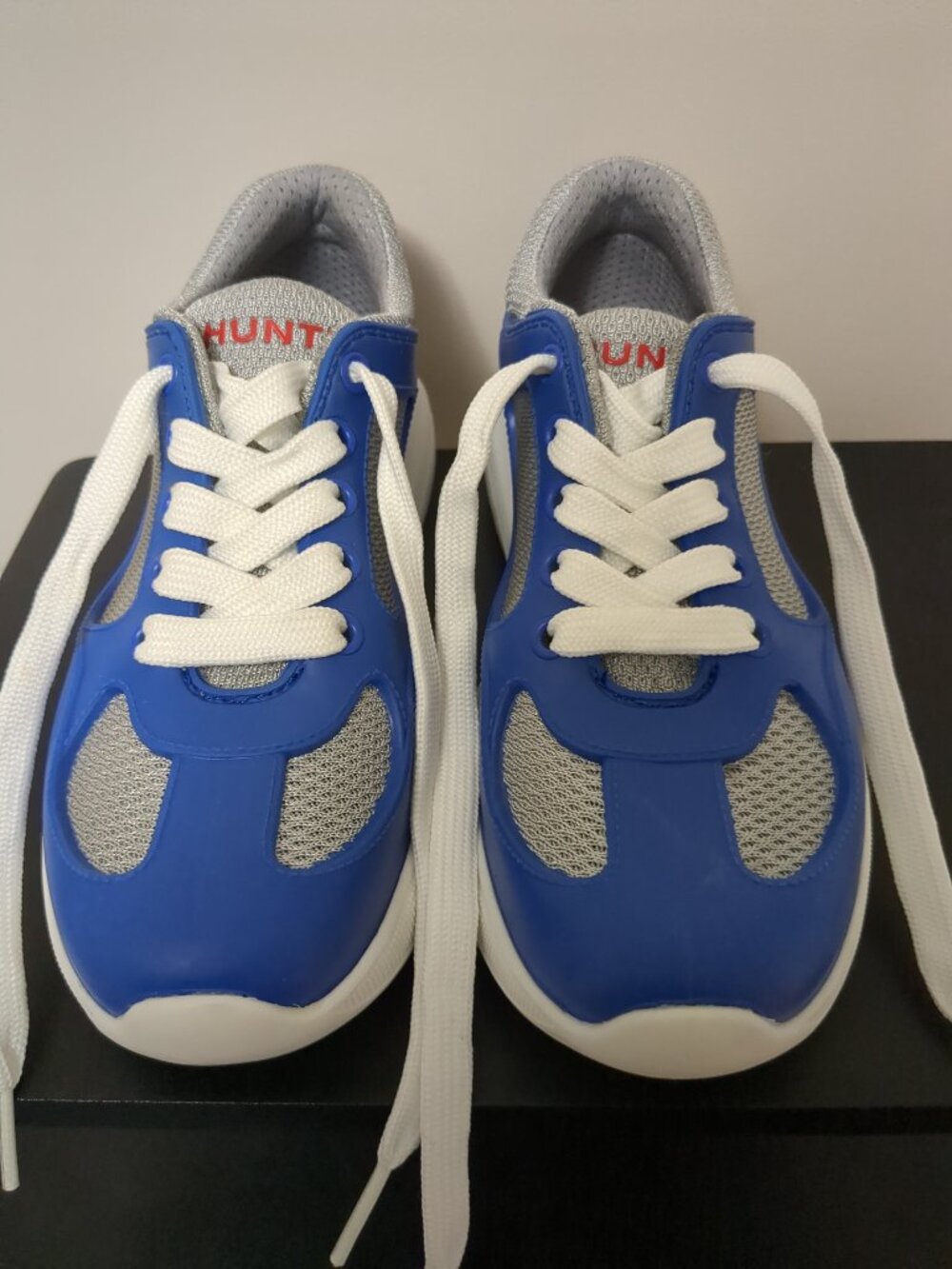 Hunter Women's Mesh Cage Sneakers - Cobalt & Grey (Size 6)